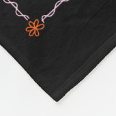 Merry And Bright Christmas Gingerbread Santa Book Fleecedecke (Ecke)