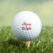 Merry and Bright Christmas Golfball (Insitu T-Shirt)