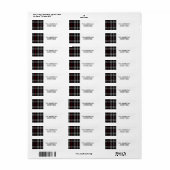 Merry and Bright Christmas Holiday Address Label (Vorne)