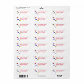 Merry and Bright Christmas Lights Address Labels (Vorne)