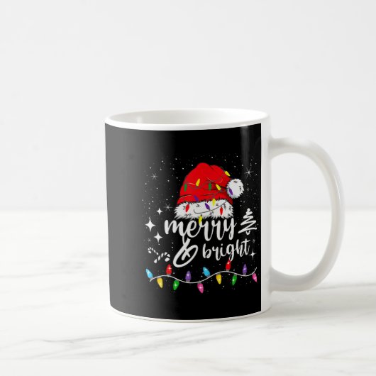 Merry And Bright Christmas Lights Xmas For Men Wom Kaffeetasse (Rechts)