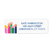Merry and Bright Christmas Return Address Label (Vorne)