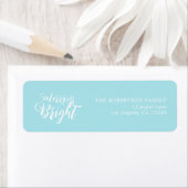 Merry and Bright Christmas Return Address Label (Insitu)