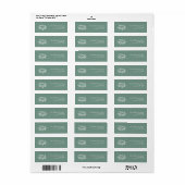 Merry and Bright Christmas Return Address Label (Vorne)