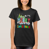 Merry and Bright Christmas Tree Christmas Lights M T-Shirt (Vorderseite)