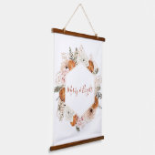 Merry and Bright Citrus Holiday Wall Wandteppich Mit Holzrahmen (Gewinkelt)