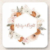 Merry and Bright Citrus Pine Holiday Getränkeuntersetzer (Vorderseite)