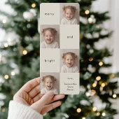 Merry and Bright Collage Foto Weihnachten