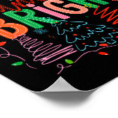 Merry And Bright Coquette Bow Christmas Tree Women Poster (Ecke)