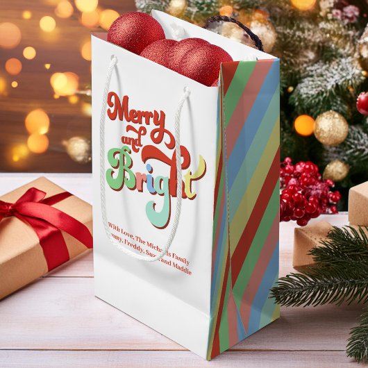 Merry and Bright Custom Christmas Kleine Geschenktüte
