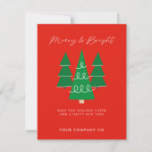 Merry and Bright Custom Company Name Weihnachten (Vorderseite)