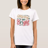 Merry and Bright - Custom Family Christmas T-Shirt (Vorderseite)