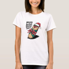 Merry and Bright: Ein festliches Weihnachtsburrito T-Shirt