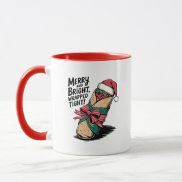 Merry and Bright: Ein festliches Weihnachtsburrito Tasse