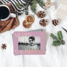 Merry and Bright Elegantes Weihnachts-Foto