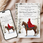 Merry And Bright Equestrian Holiday Einladung