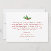 Merry and Bright Family Foto Collage Weihnachten (Rückseite)