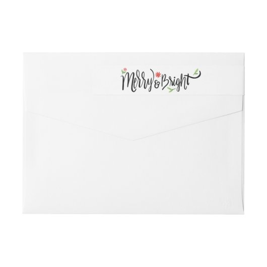 "Merry and Bright" Feiertag (Rückseite)