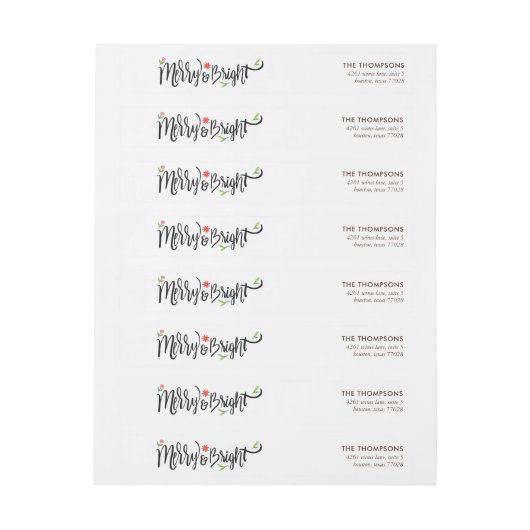 "Merry and Bright" Feiertag (Bogen)