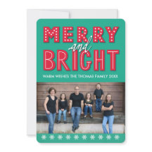 Merry and Bright Foto Card