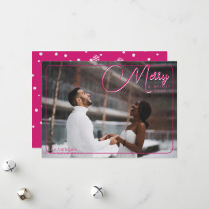 Merry and Bright Foto Feiertagskarte