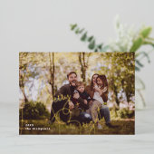 Merry and Bright Foto Folien Feiertagskarte (Stehend vorne)