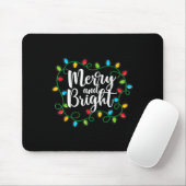 Merry And Bright Funny Family Matching Christmas O Mousepad (Mit Mouse)