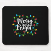 Merry And Bright Funny Family Matching Christmas O Mousepad (Vorne)