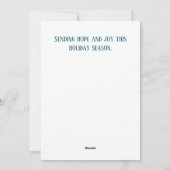 Merry and Bright Holiday Card Feiertagskarte (Rückseite)