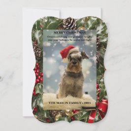 Merry and Bright Holiday Christmas Card Feiertagskarte