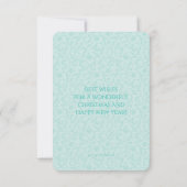 Merry and Bright Holiday Foto Card Einladung (Rückseite)