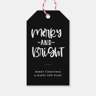 Merry and Bright Holiday Geschenkanhänger