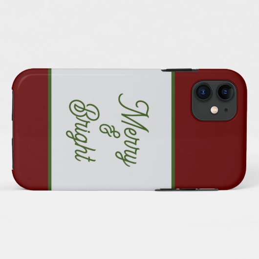 Merry and Bright Holiday Phone Case (Rückseite (Horizontal))