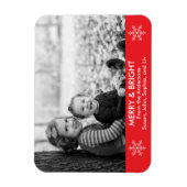 Merry and Bright Holiday wünscht Magnet (Vertikal)