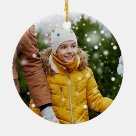 Merry and Bright Keepake Foto Ornament (Hinten)