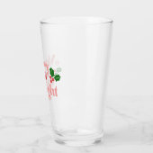 Merry and Bright - Klassische Holiday Typografie Glas (Links)