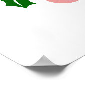 Merry and Bright - Klassische Holiday Typografie Poster (Ecke)