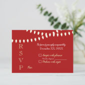 Merry and Bright Lights UAWG RSVP Karte (Stehend Vorderseite)