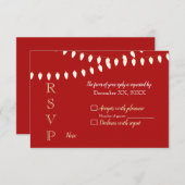 Merry and Bright Lights UAWG RSVP Karte (Vorne/Hinten)