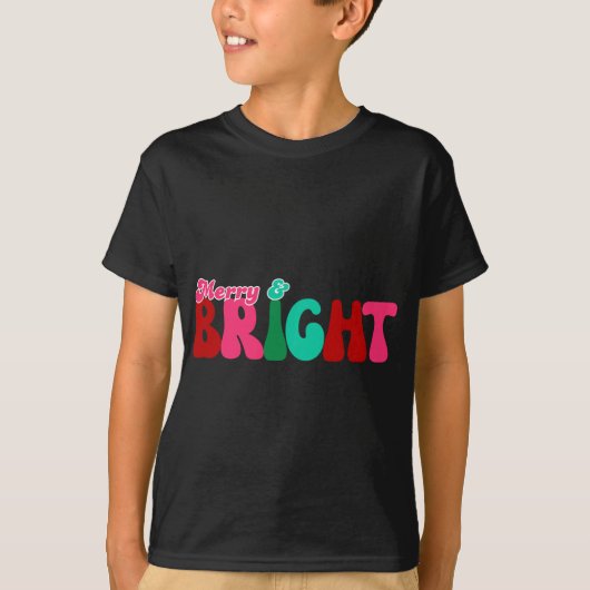 Merry And Bright Maximalist Christmas Toddler T Sh T-Shirt (Vorderseite)