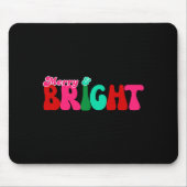 Merry And Bright Maximalist Peach Christmas Toddle Mousepad (Vorne)