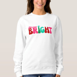 Merry and Bright Maximalist Weihnachtssüßer Sweatshirt