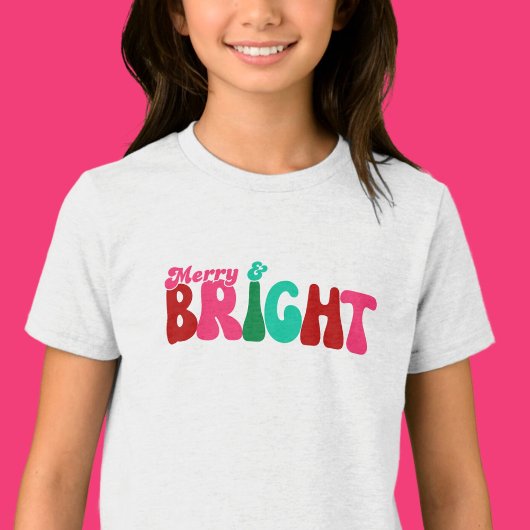 Merry and Bright - Maximalistische Kinder Tri-Blend Shirt