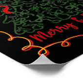 Merry And Bright Merry Christmas Coquette Tree Gir Poster (Ecke)