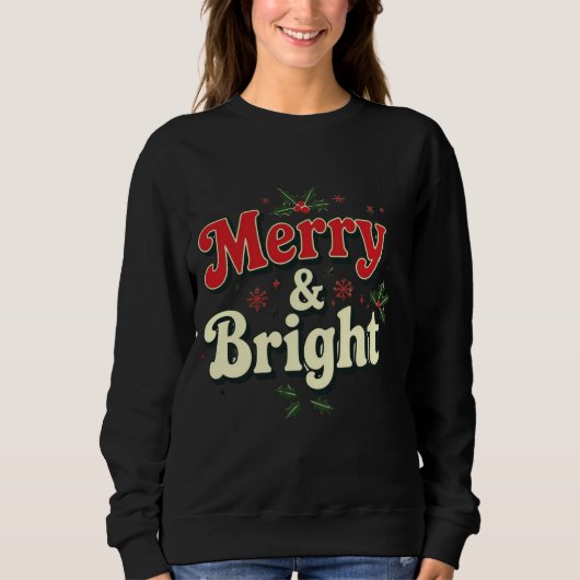 Merry and bright  minimal chic Santa christmas tee (Vorderseite)