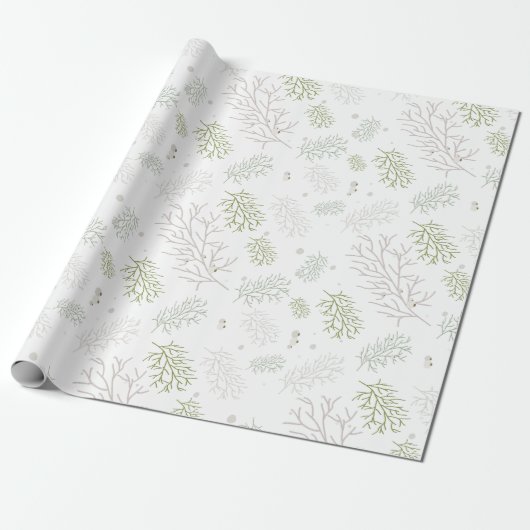 Merry and Bright mit Mistletoe Geschenkpapier (Ungerollt)