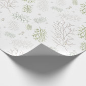 Merry and Bright mit Mistletoe Geschenkpapier (Ecke)