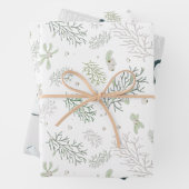 Merry and Bright mit Mistletoe Geschenkpapier Set (Beispiel)