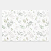 Merry and Bright mit Mistletoe Geschenkpapier Set (Vorderseite)