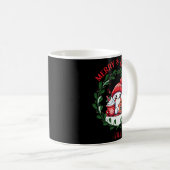 Merry And Bright Modern Christmas T Shirt Kaffeetasse (VorderseiteRechts)
